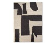 Koberec Piece Rug 200x300, off-white / coffee