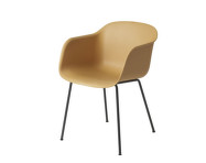 Židle Fiber Arm Chair, tube base, ochre/black