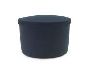 Pouf Hide Storage Small, steel blue