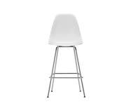 Barová židle Eames Plastic Low, cotton white/chrome