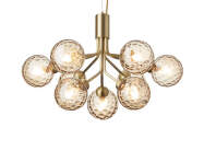 Lustr Apiales 9, brushed brass/optic gold