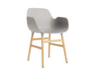 Židle Form s područkami, warm grey/oak