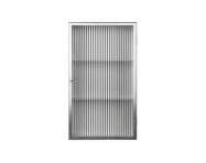 Skříňka Haze Reeded Glass, stainless steel