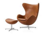 Křeslo a podnožka Egg™, Grace leather