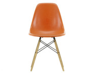 Židle Eames Fiberglass DSW, red orange/ash