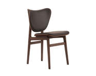 Čalouněná jídelní židle Elephant, dark smoked oak / Dunes Leather - Dark Brown 21001