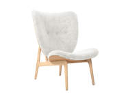 Křeslo Elephant, natural oak / Sheepskin - Off White