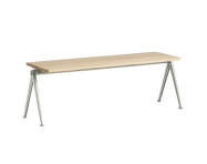Lavice Pyramid Bench 11 140 cm, beige powder coated steel / matt lacquered solid oak