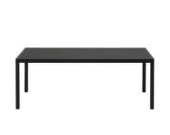 Jídelní stůl Workshop 200x92, black oak / black linoleum
