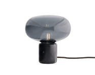 Stolní lampa Karl-Johan Table Lamp, Black Marquina w. Smoked Glass