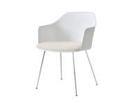 Židle Rely HW34 s područkami, chrome/white / Karakorum 001
