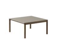 Konferenční stolek Couple 2 Tiles Plain, taupe / dark oiled oak