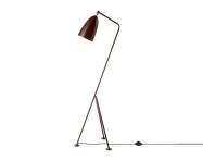 Stojací lampa Gräshoppa, walnut brown glossy