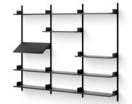 Policová sestava Display Shelf, black ash/black