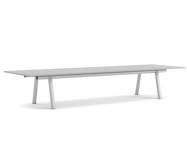 Stůl Boa 420x128x75 cm, metallic grey / grey linoleum