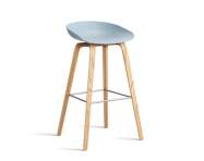 Barová stolička AAS 32 High Lacquered Oak Veneer, slate blue