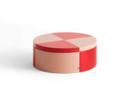 Úložný box Tin Container Round, red and soft pink