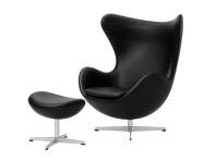 Křeslo a podnožka Egg™, Essential leather