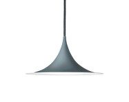 Závěsná lampa Semi 47, glossy anthracite grey