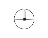 Nástěnný svícen POV Circle Candleholder S, black