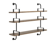 Police Démon Shelf 2, 155cm, 3 shelves, walnut