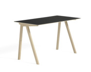 Stůl Copenhague CPH 90, lacquered solid oak/black linoleum