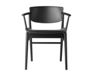 Židle N01, black coloured oak
