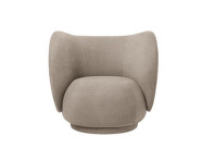 Lounge chair Rico bouclé, sand