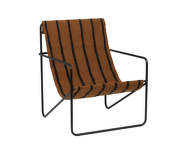 Křeslo Desert Lounge Chair, black/stripes