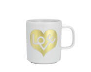 Hrnek Love Heart, gold, 0,3L