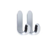 Věšáky Curve Mini Hooks – set 2 ks, silver