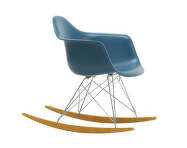 Houpací křeslo Eames Chair RAR, golden maple/sea blue