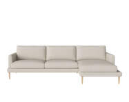 Pohovka Veneda 3,5-místná w. chaise longue right, white pigmented oiled oak/Ascot beige