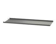 Police String Metal Shelf Low Edge 78 x 30, dark grey