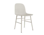 Židle Form, light grey/steel