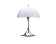 Přenosná lampa Panthella 250, chrome opal blue grey