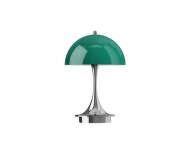Přenosná lampa Panthella 160 V3, chrome original opal green