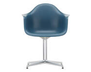 Židle Eames DAL, sea blue / polished aluminum