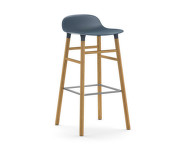 Barová židle Form 75 cm, blue/oak