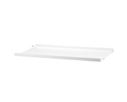 Police String Metal Shelf Low Edge 58 x 30, white