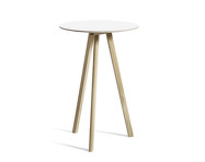 Stolek Copenhague CPH 20 Ø70, oak/white laminate