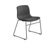 Židle AAC 08, Black Powder Coated Steel, black / front upholstery Remix 173