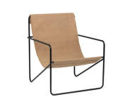 Křeslo Desert Lounge Chair, black/solid cashmere