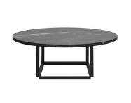 Konferenční stolek Florence Coffee Table Ø90, black Marquina marble / black