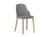 Židle Allez Chair Oak/Leather, grey