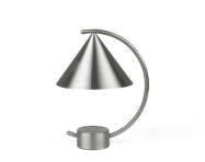 Přenosná lampa Meridian, brushed steel