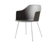 Židle Rely HW33 s područkami, chrome/stone grey