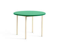 Jídelní stůl Two-Colour Ø105, ivory/green