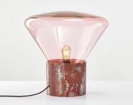 Stolní lampa Muffins WOOD 02 PC850, sunset pink / red marble