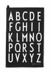 Kuchyňská utěrka Design Letters, sada 2 ks, black